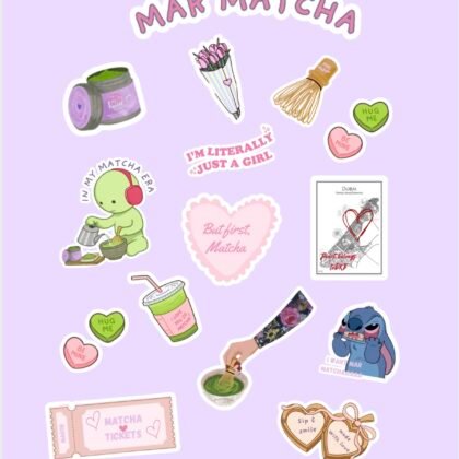 MAR Matcha Stickers