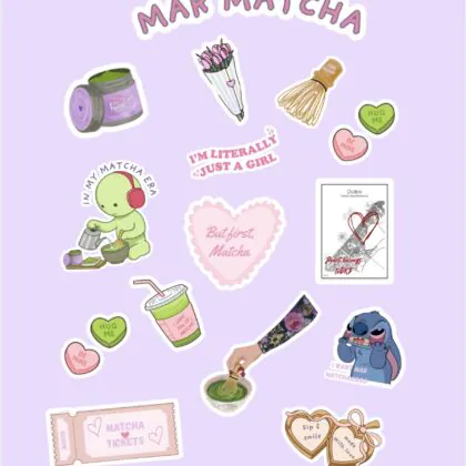 MAR Matcha Stickers